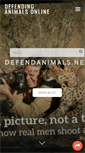 Mobile Screenshot of defendanimals.net