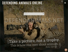 Tablet Screenshot of defendanimals.net